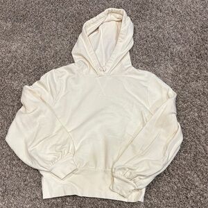 Madewell Off-White Textured Hoodie